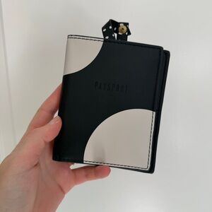 Black and White Passport Holder